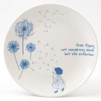 Logo Name Customized Ceramic Porcelain Plates Dishes